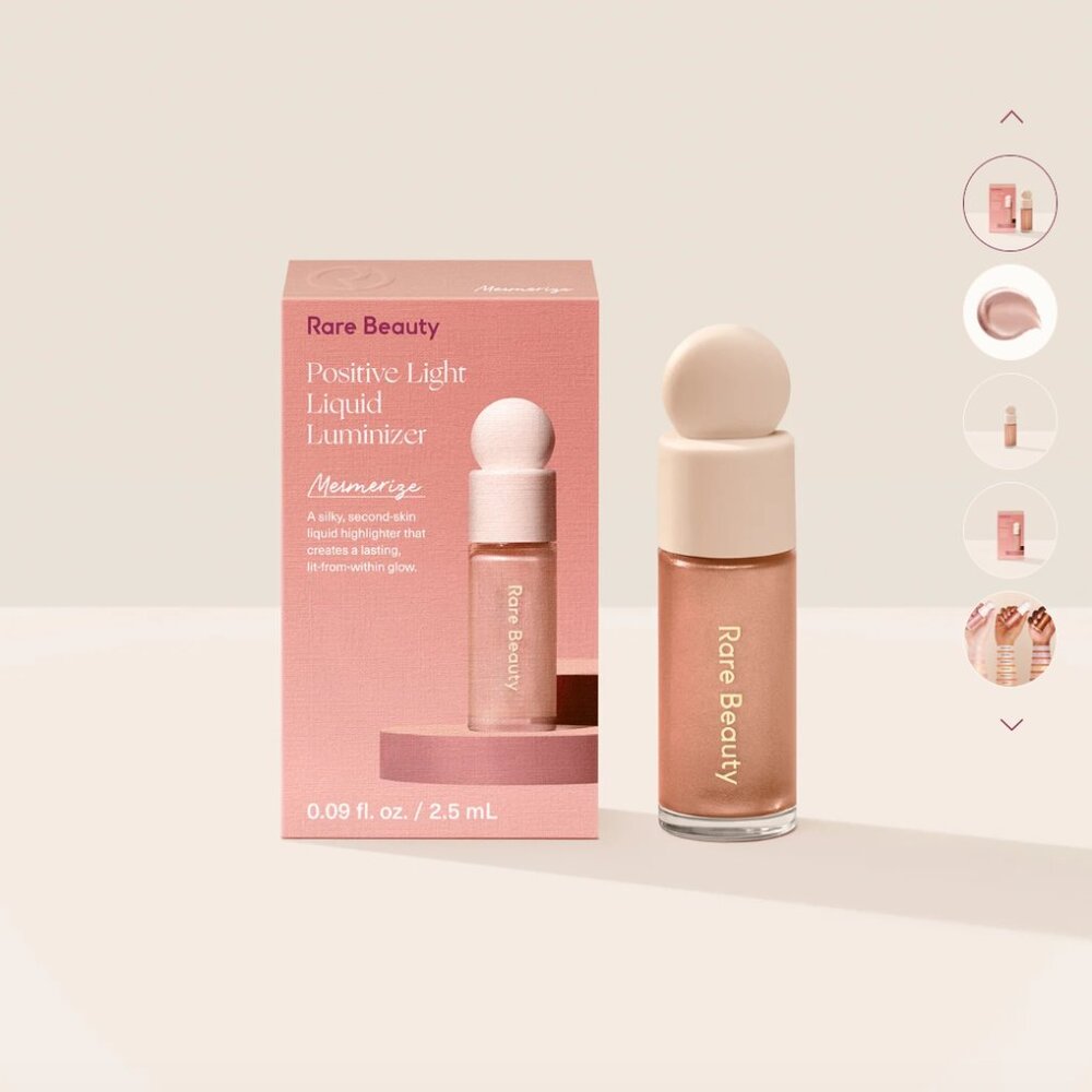 NWT Rare Beauty by Selena Gomez Mini Positive Light Liquid Luminizer Mesmerize